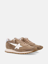Golden Goose Marathon tobacco suede woman's sneakers -  | Spazio Pritelli