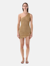Oserée Swimwear Lumière Stones one-shoulder dress -  | Spazio Pritelli