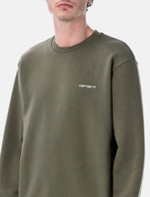 Carhartt WIP Script Embroidery cotton sweatshirt -  | Spazio Pritelli