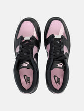 Nike Dunk Low sneakers in black leather with Pink Rise accents -  | Spazio Pritelli