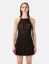 Adidas Originals brown halter crochet top -  | Spazio Pritelli