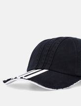 Y-3 Stripes black cap -  | Spazio Pritelli