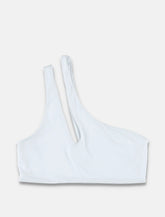 Let’s Swim one-shoulder teardrop bikini top -  | Spazio Pritelli