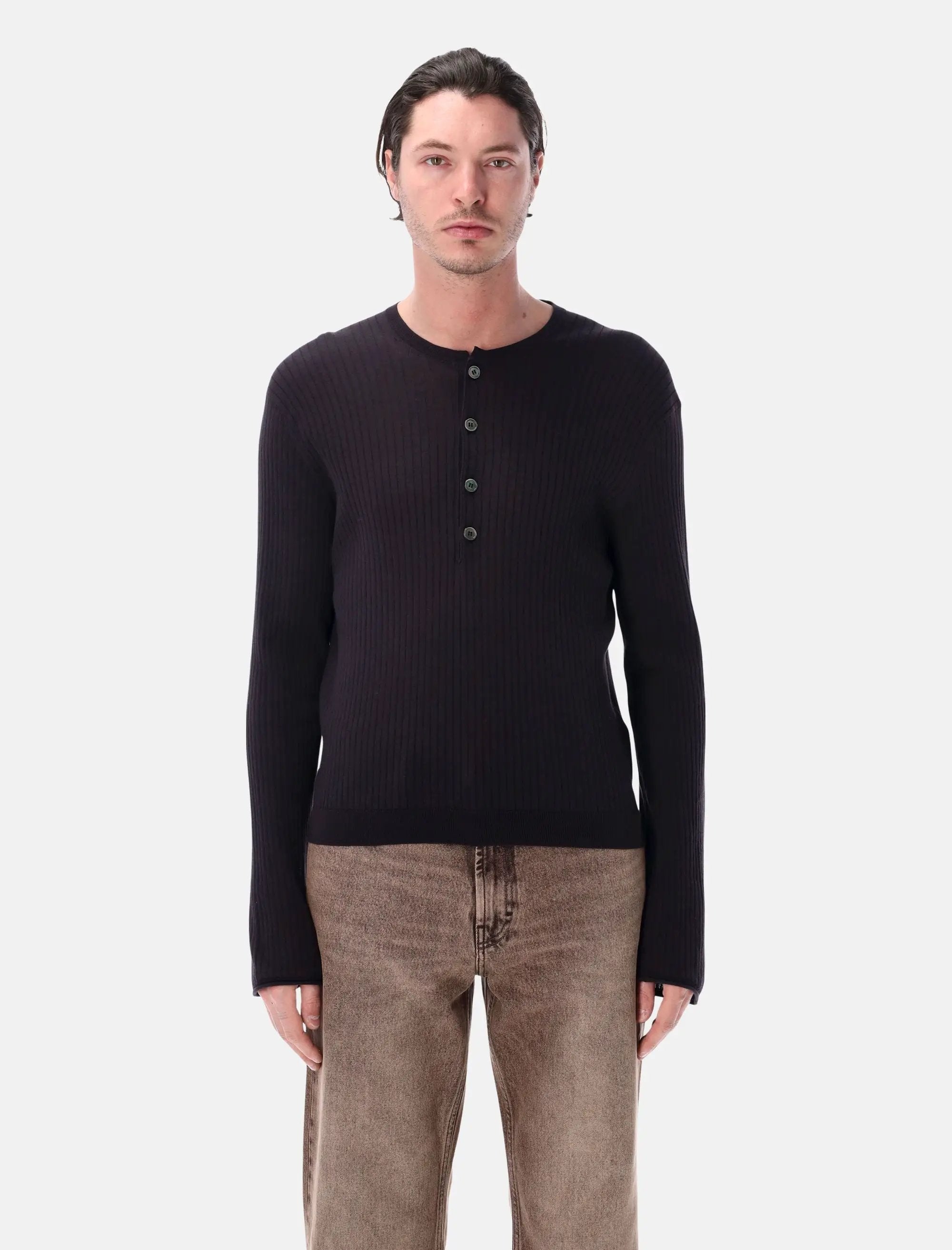 Our Legacy Fine Henley cotton crepe | Spazio Pritelli