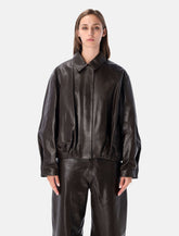 Arma Melis leather bomber jacket -  | Spazio Pritelli