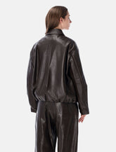 Arma Melis leather bomber jacket -  | Spazio Pritelli