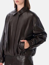 Arma Melis leather bomber jacket -  | Spazio Pritelli