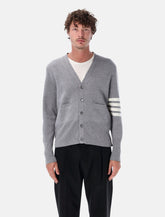 Thom Browne 4-Bar wool cardigan -  | Spazio Pritelli