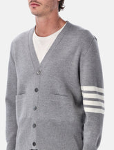 Thom Browne 4-Bar wool cardigan -  | Spazio Pritelli