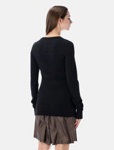 Moncler Rick Owens Long Sleeve Knit Tee Knitted Girder Black -  | Spazio Pritelli