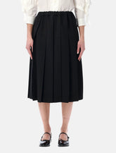 Comme des Garçons Girl black pleated midi skirt -  | Spazio Pritelli