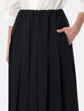 Comme des Garçons Girl black pleated midi skirt -  | Spazio Pritelli