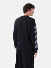 Off-White Diagonals fuzzy knit sweater -  | Spazio Pritelli