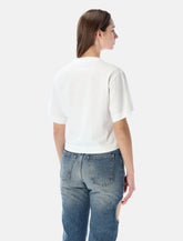 Off-White Flower cropped t-shirt -  | Spazio Pritelli