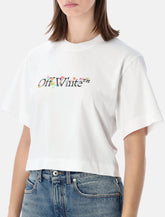 Off-White Flower cropped t-shirt -  | Spazio Pritelli