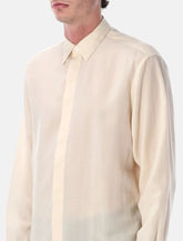 Lardini Oversized linen & lyocell shirt -  | Spazio Pritelli
