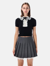 Self-Portrait knit lace top -  | Spazio Pritelli