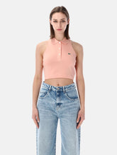 Lacoste cropped cotton polo top -  | Spazio Pritelli