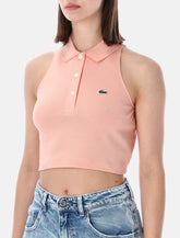 Lacoste cropped cotton polo top -  | Spazio Pritelli