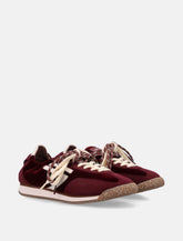 Puraai 6.02 Panther velvet wine sneakers -  | Spazio Pritelli