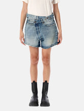 Crossover Denim Shorts Distressed R13 -  | Spazio Pritelli