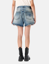 Crossover Denim Shorts Distressed R13 -  | Spazio Pritelli