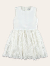 Self-Portrait satin tulle Flower girl's dress -  | Spazio Pritelli
