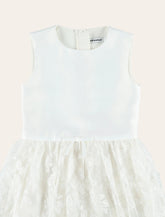 Self-Portrait satin tulle Flower girl's dress -  | Spazio Pritelli