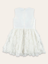 Self-Portrait satin tulle Flower girl's dress -  | Spazio Pritelli