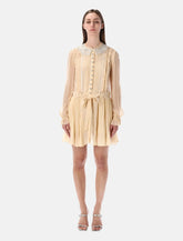 Self-Portrait pleated georgette mini dress -  | Spazio Pritelli