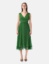 Self-Portrait green chiffon midi dress -  | Spazio Pritelli