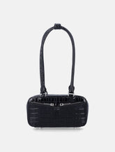 Mini Bag croc nera Self-Portrait -  | Spazio Pritelli