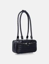 Mini Bag croc nera Self-Portrait -  | Spazio Pritelli