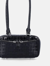 Mini Bag croc nera Self-Portrait -  | Spazio Pritelli