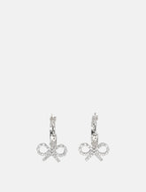 Self-Portrait Crystal Bow Hoop earrings -  | Spazio Pritelli