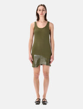 Maison Margiela ribbed mini dress with tape -  | Spazio Pritelli