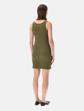 Maison Margiela ribbed mini dress with tape -  | Spazio Pritelli