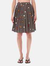 MM6 Maison Margiela pleated floral skirt -  | Spazio Pritelli