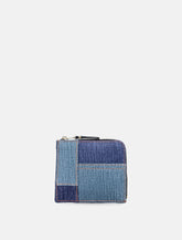 Comme des Garçons Wallet denim effect leather zip wallet -  | Spazio Pritelli