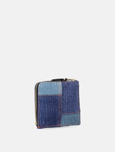 Comme des Garçons Wallet denim effect leather zip wallet -  | Spazio Pritelli