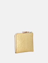 Comme des Garçons Wallet Gold Line small leather zip wallet -  | Spazio Pritelli