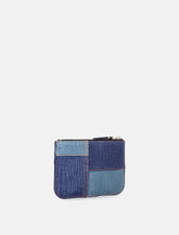 Comme des Garçons Wallet denim effect leather pouch -  | Spazio Pritelli