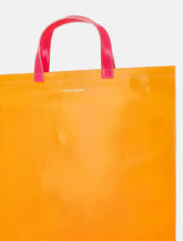 Comme des Garçons Wallet Leather Tote Luxe Open Top Fluo Orange -  | Spazio Pritelli