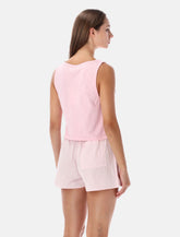 Sporty & Rich J’adore pink baby tank -  | Spazio Pritelli