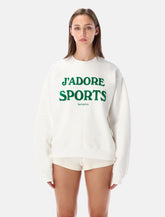 Sporty & Rich J’adore white sweatshirt -  | Spazio Pritelli