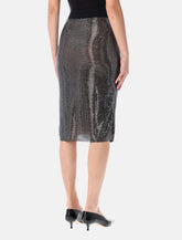 Self-Portrait rhinestone midi skirt -  | Spazio Pritelli