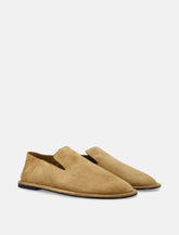 Ami Paris brown suede midi slippers -  | Spazio Pritelli