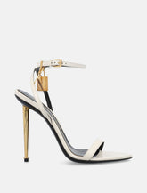 Tom Ford padlock white leather sandals -  | Spazio Pritelli