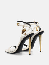 Tom Ford padlock white leather sandals -  | Spazio Pritelli