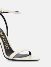 Tom Ford padlock white leather sandals -  | Spazio Pritelli